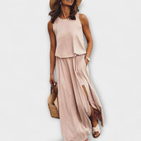 Silvia | Vestido transparente y elegante sin mangas