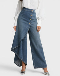 Andrea | Pantalón vaquero cruzado