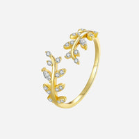 Raquel | Anillo con circonita de oro de 18 quilates