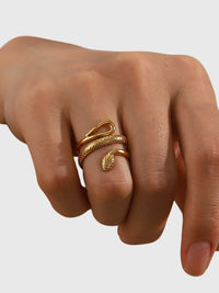 Aurora | Anillo serpiente ajustable