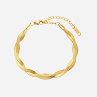 Dora | Pulsera trenzada de oro de 18 quilates