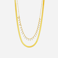 Mariana | Conjunto de collar serpiente de lujo y joyas de perlas en oro de 18 quilates