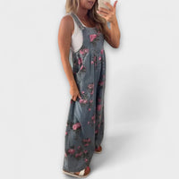Betania | Pantalón cargo vaquero de flores