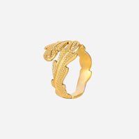 Janira | Anillo de coral de oro de 18 quilates