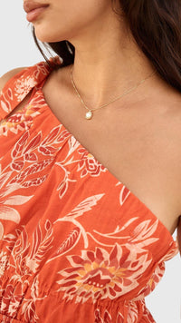 Belén | Collar con colgante dorado de perla