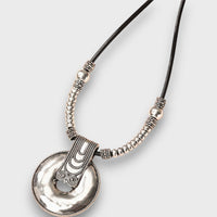 Selena | Collar boho vintage con colgante circular