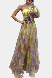 Teodora | Vestido largo asimétrico