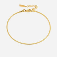 Charo | Tobillera cubana rosa de oro de 18 quilates