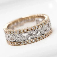 Ivonne | Anillo bicolor calado Cascade