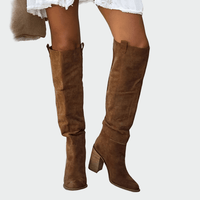 Botas altas ortopédicas de piel