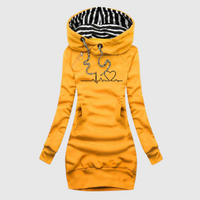 Cristina – vestido de jersey con estampado de corazones