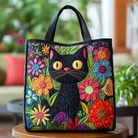 Bolso ilustrado | Gato negro mágico
