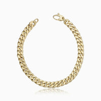 Maite | Pulsera cubana de oro de 18 quilates