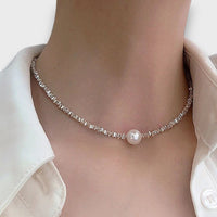 Eliana | Collar delicado con perlas brillantes