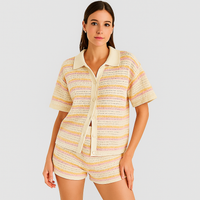 Goldie | Conjunto coordinado de tejido calado
