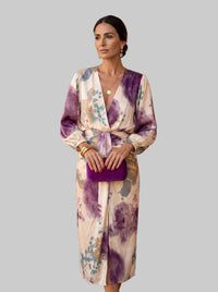 Estefanía | Vestido de lujo con estampado de acuarela