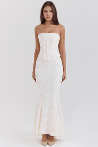 Eva | Vestido con corsé bordado