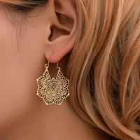 Pendientes mandala de loto
