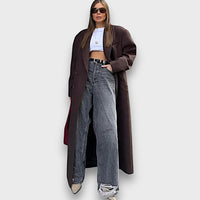 Olga | Abrigo de lana oversize de estilo maximalista