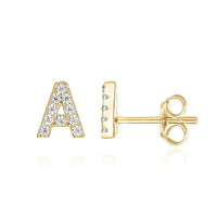 Micaela | Pendientes con letras de oro de 18 quilates