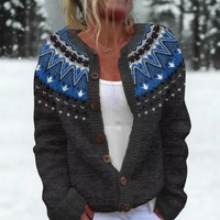 Dorina - Cárdigan de invierno acogedor de punto