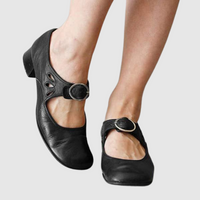 Margarita | Zapatillas de casa Mary Jane de piel