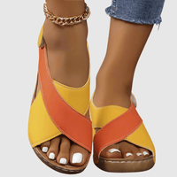 Hilda | Sandalias bicolores de piel