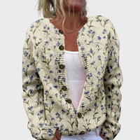 Cárdigan de punto elegante con estampado