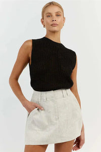 Amalfi | Blusa sin mangas con aberturas