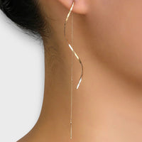 Elvira | Pendientes largos ondulados