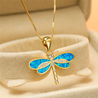 Eulalia | Collar de libélula con detalle brillante