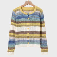 Jersey de lana a rayas de estilo retro