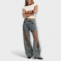 Reina | Pantalón vaquero azul transparente Trixie