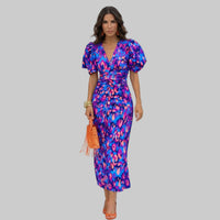 Ana | Vestido elegante con llamativas mangas globo