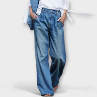 Ava | Pantalón vaquero de corte ancho de alta calidad