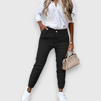 Lina | Pantalón jogger slim fit de estilo business