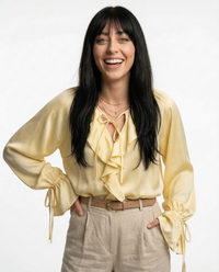 Liora | Blusa de seda con volantes