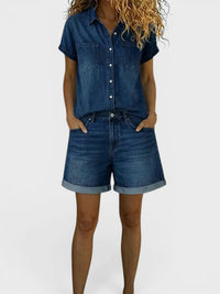 Estefanía | Conjunto casual de denim corto