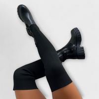 Loreto | Botas altas por encima de la rodilla con suela gruesa