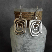Abigail | Pendientes vintage de forma fluida