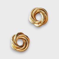 Oriana | Pendientes con nudo dorado