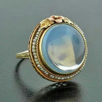 Anillo vintage con piedra luna