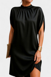 Irene | Vestido midi con cuello redondo