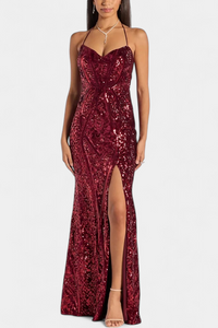 Mariana | Vestido halter con borlas