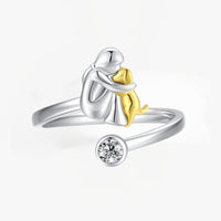 Elisa | Anillo con icono de perro